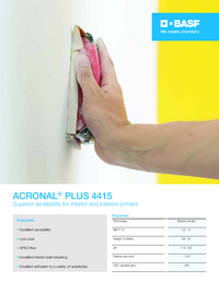 Thumbnail of document Value card - ACRONAL® PLUS 4415