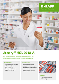 Thumbnail of document Value card - JONCRYL® HSL 9012-A