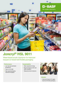 Thumbnail of document Value card - JONCRYL® HSL 9011