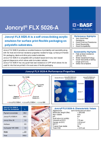 Thumbnail of document Value card - JONCRYL® FLX 5026-A