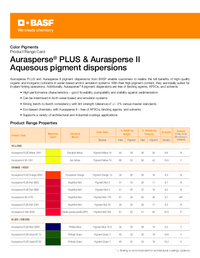 Thumbnail of document Product selection guide - AURASPERSE®