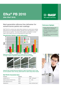 Thumbnail of document Value card - EFKA® PB 2010