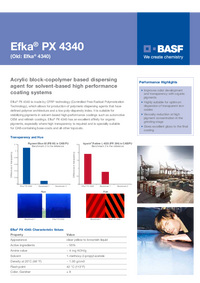 Thumbnail of document Value card - EFKA® PX 4340