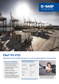 Thumbnail of document Value card - EFKA® PX 4753