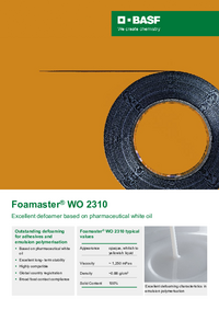 Thumbnail of document Value card - FOAMASTER® WO 2310