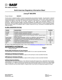 Thumbnail of document Regulatory information sheet - JONCRYL® 660