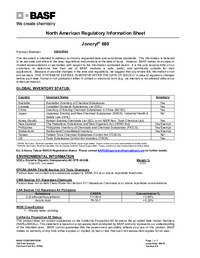 Thumbnail of document Regulatory information sheet - JONCRYL® 680