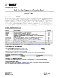 Thumbnail of document Regulatory information sheet - JONCRYL® 682