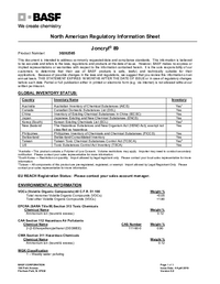 Thumbnail of document Regulatory information sheet - JONCRYL® 89