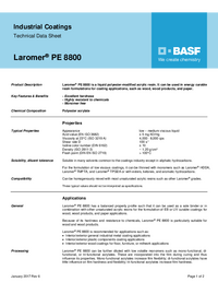 Thumbnail of document Technical datasheet - LAROMER® PE 8800