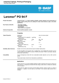 Thumbnail of document Technical datasheet - LAROMER® PO 94 F