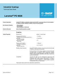 Thumbnail of document Technical datasheet - LAROMER® PO 9026