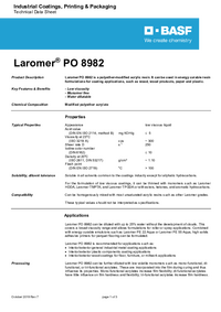 Thumbnail of document Technical datasheet - LAROMER® PO 8982