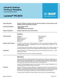 Thumbnail of document Technical datasheet - LAROMER® PE 9079