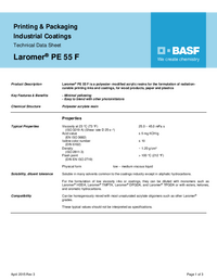 Thumbnail of document Technical datasheet - LAROMER® PE 55 F