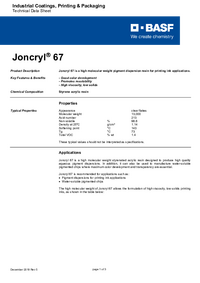 Thumbnail of document Technical datasheet - JONCRYL® 67