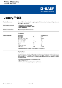 Thumbnail of document Technical datasheet - JONCRYL® 655