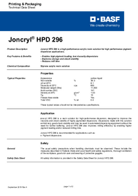 Thumbnail of document Technical datasheet - JONCRYL® HPD 296