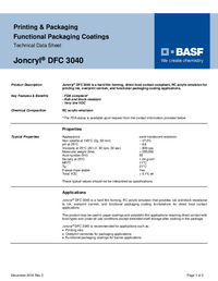 Thumbnail of document Technical datasheet - JONCRYL® DFC 3040