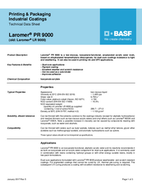 Thumbnail of document Technical datasheet - LAROMER® PR 9000