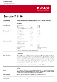 Thumbnail of document Technical datasheet - STYROFAN® 1186