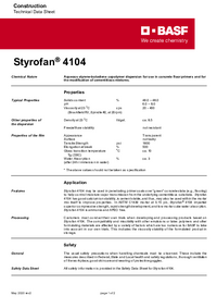 Thumbnail of document Technical datasheet - STYROFAN® 4104