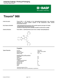 Thumbnail of document Technical datasheet - TINUVIN® 900