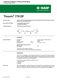 Thumbnail of document Technical datasheet - TINUVIN® 770 DF