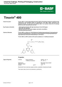 Thumbnail of document Technical datasheet - TINUVIN® 400