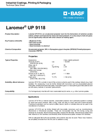 Thumbnail of document Technical datasheet - LAROMER® UP 9118