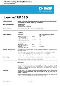 Thumbnail of document Technical datasheet - LAROMER® UP 35 D