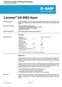 Thumbnail of document Technical datasheet - LAROMER® UA 8983 AQUA