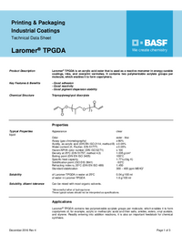 Thumbnail of document Technical datasheet - LAROMER® TPGDA