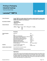 Thumbnail of document Technical datasheet - LAROMER® TMPTA