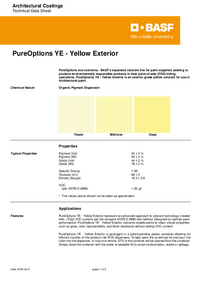 Thumbnail of document Technical datasheet - PureOptions® YE Yellow Exterior