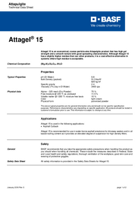 Thumbnail of document Technical datasheet - ATTAGEL® 15
