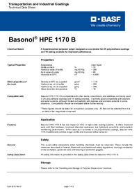 Thumbnail of document Technical datasheet - BASONOL® HPE 1170 B