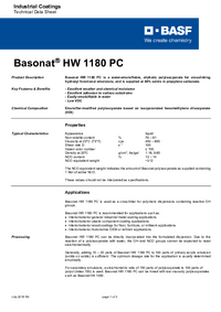 Thumbnail of document Technical datasheet - BASONAT® HW 1180PC