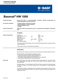 Thumbnail of document Technical datasheet - BASONAT® HW 1000