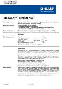 Thumbnail of document Technical datasheet - BASONAT® HI 2000 NG