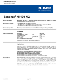 Thumbnail of document Technical datasheet - BASONAT® HI 100 NG