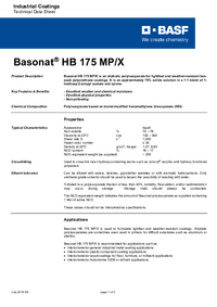 Thumbnail of document Technical datasheet - BASONAT® HB 175 MP/X