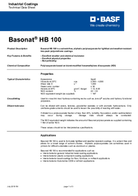 Thumbnail of document Technical datasheet - BASONAT® HB 100