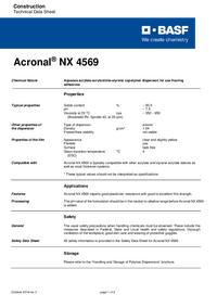 Thumbnail of document Technical datasheet - ACRONAL® NX 4569