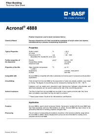 Thumbnail of document Technical datasheet - ACRONAL® 4888