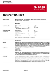 Thumbnail of document Technical datasheet - BUTONAL® NX 4190