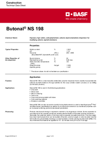 Thumbnail of document Technical datasheet - BUTONAL® NS 198