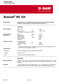 Thumbnail of document Technical datasheet - BUTONAL® NS 104