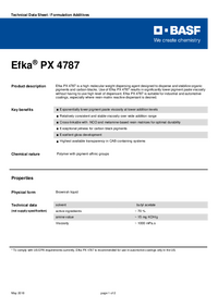 Thumbnail of document Technical datasheet - EFKA® PX 4787