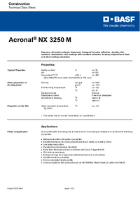 Thumbnail of document Technical datasheet - ACRONAL® NX 3250 M